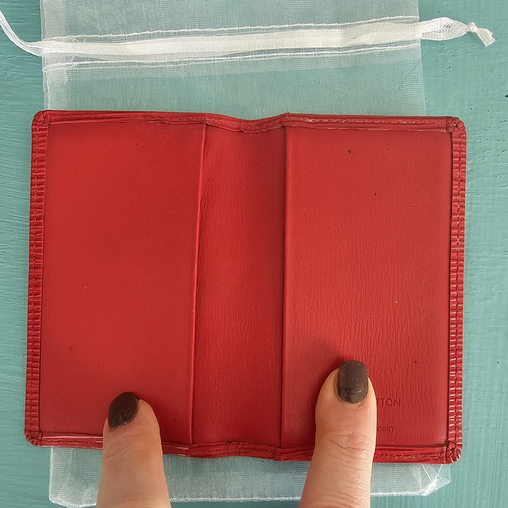 Louis Vuitton Epi De Poche Leather Pass Card Case Red - Picture 3 of 7